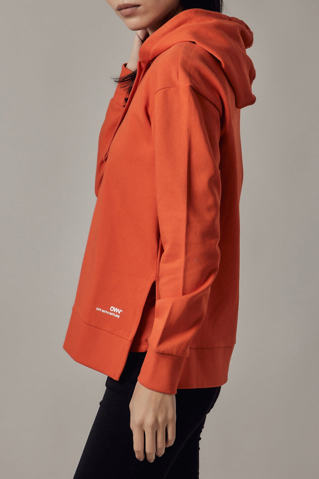 Women's Hoodie With Side Slits