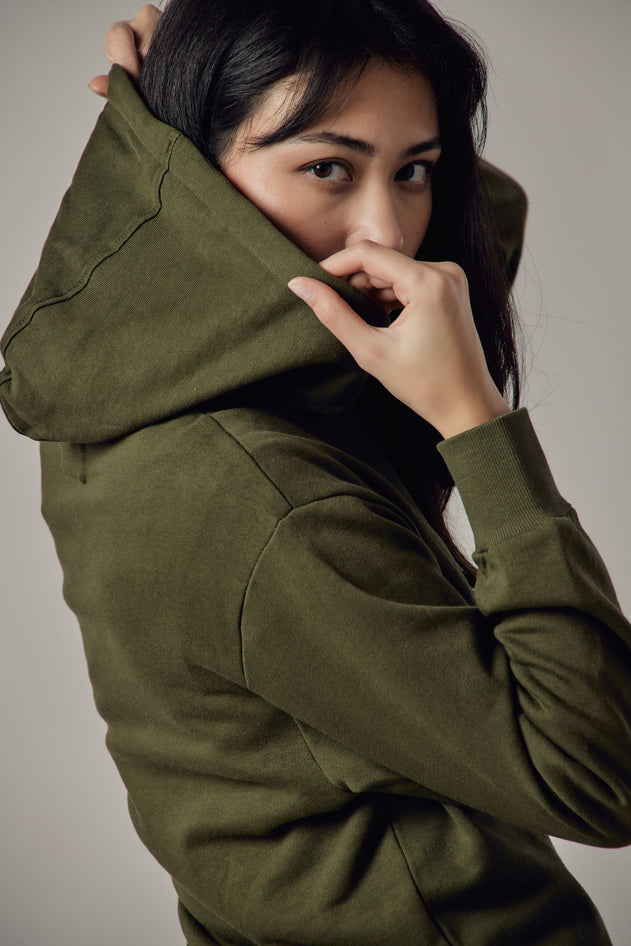 Women's Hoodie Sweatshirt With Side Slits