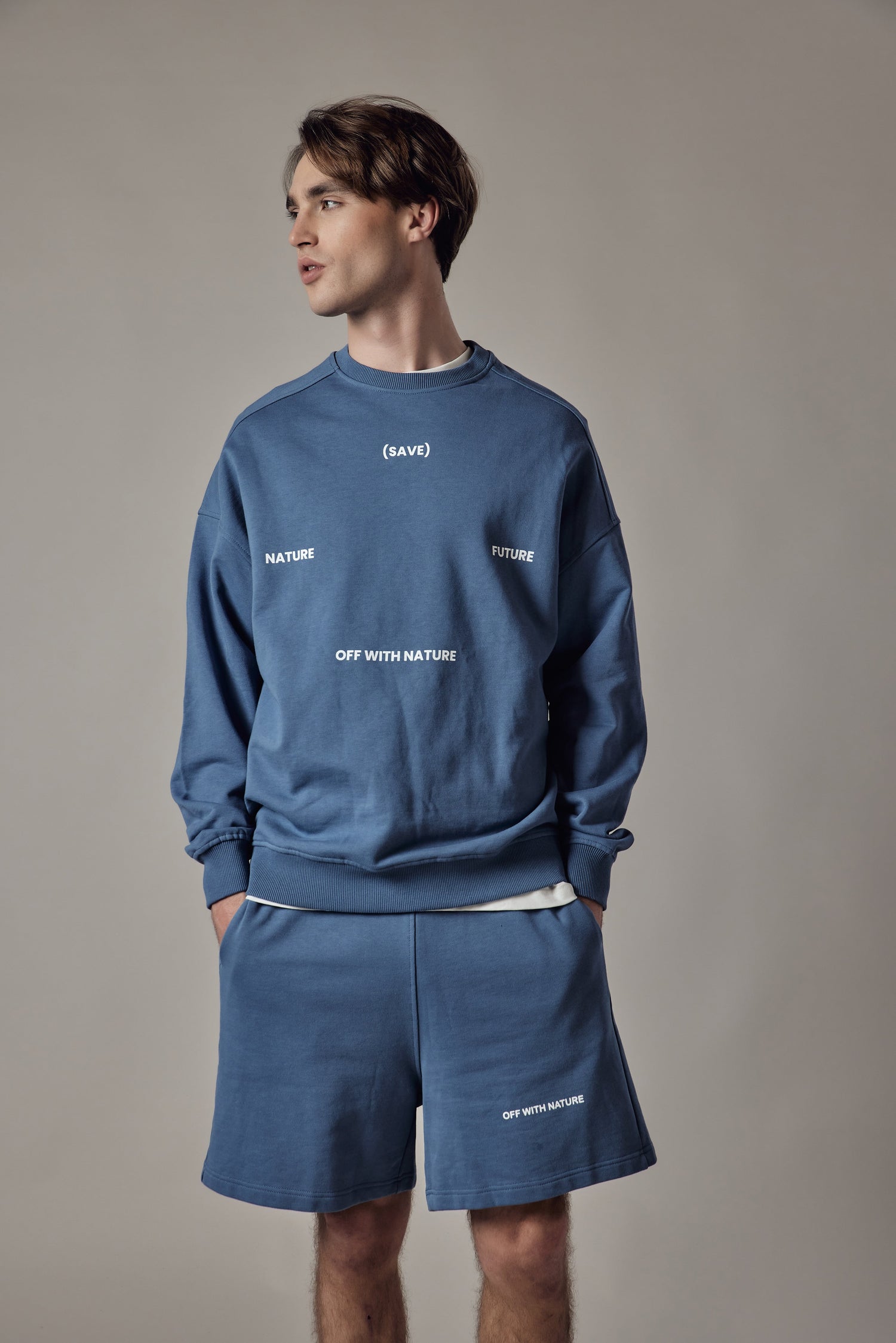 Men's Loose Fit Crewneck Sweatshirt