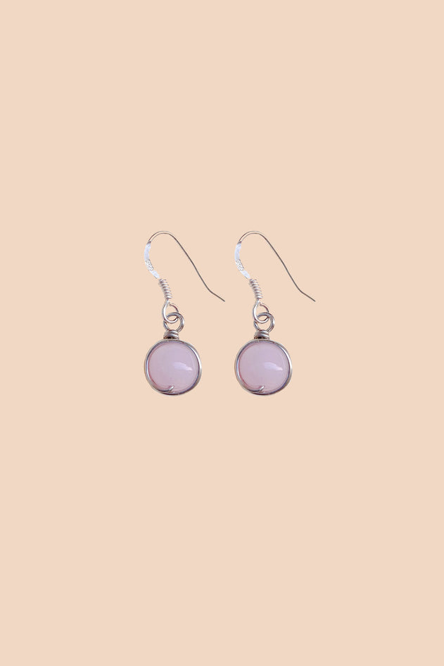 Pabita Earrings Rose Quartz