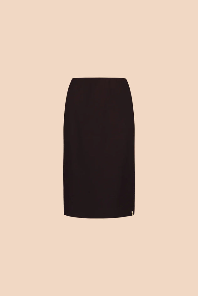 Comfy Pencil Skirt Chocolate