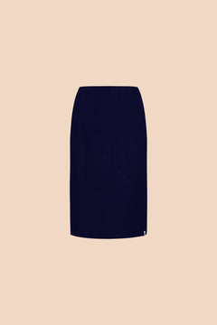 Comfy Pencil Skirt Dark Blue