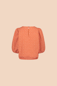 Cropped Blouse Vintage Leaf