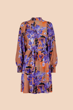 Puff Dress Iris Brown/Purple