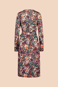 Soft Wrap Dress Blooming Forest