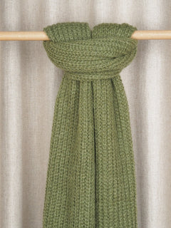 Mija Kid Mohair Blend Scarf Khaki