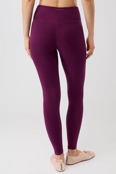 Wrap Legging Black Plum