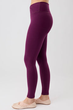 Wrap Legging Black Plum