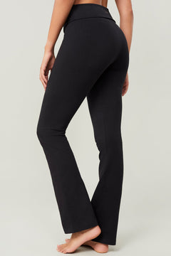 Classic Rolldown Yoga Pants Black