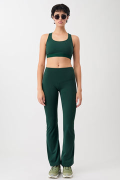 Flared Sports Pants Seaweed