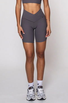 West Biker Shorts Stone Grey