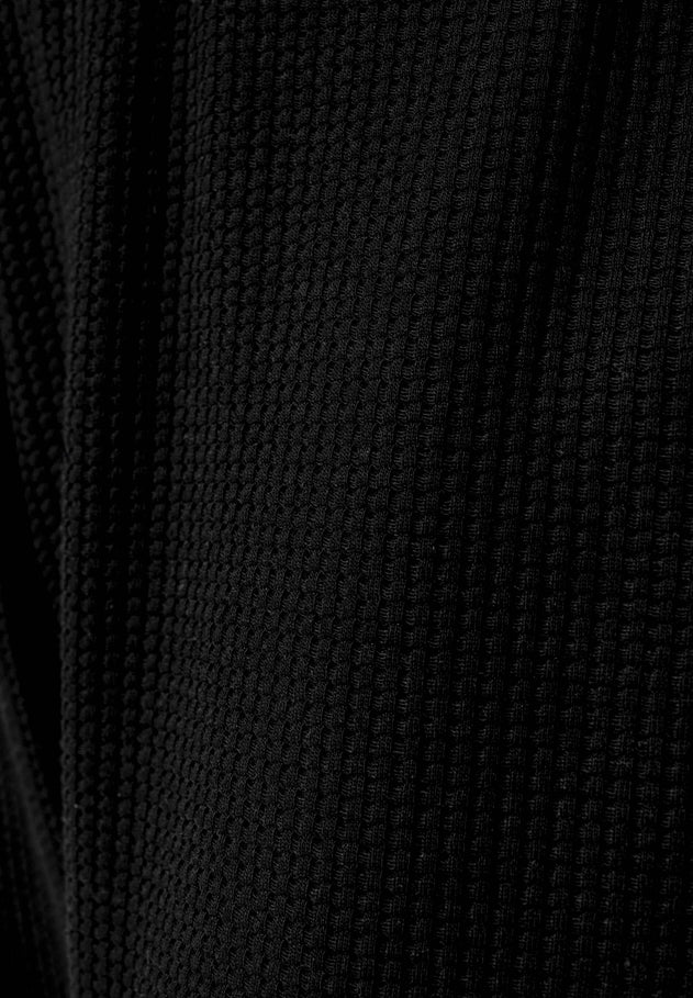 Pariss Waffle Joggers Black