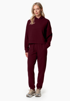 Pariss Waffle Joggers Bordeaux
