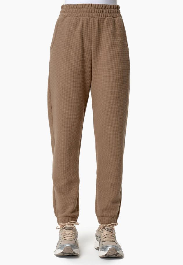 Pariss Waffle Joggers Gravel