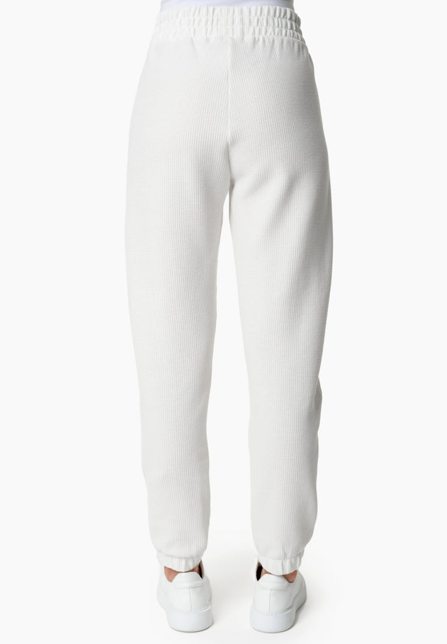 Pariss Waffle Joggers Off-White