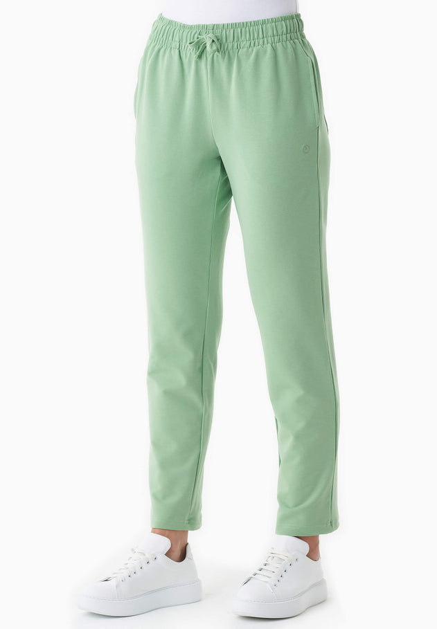 Parrla Light Organic Cotton Sweatpants Mineral Green