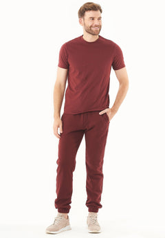 Parssa Soft Touch Organic Cotton Sweatpants Bordeaux