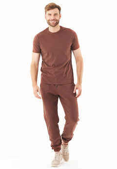 Parssa Soft Touch Organic Cotton Sweatpants Coffee Brown