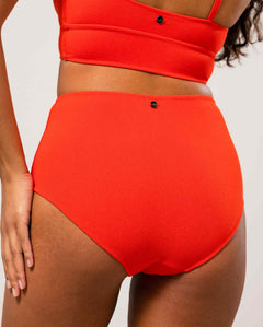 Highwaist Bikini Briefs Papaya