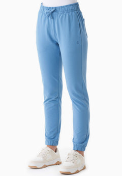 Peera Light Organic Cotton Sweatpants Blue Fog