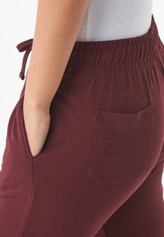 Peera Light Organic Cotton Sweatpants Bordeaux