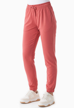 Peera Light Organic Cotton Sweatpants Red Wood