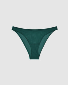 Mesh Bikini Briefs Pine Green