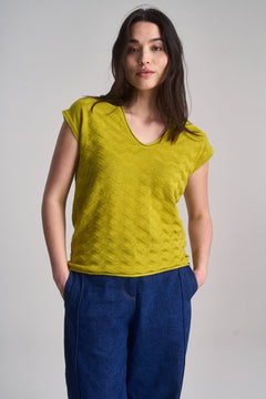 Polly Organic Cotton T-Shirt Sap Green