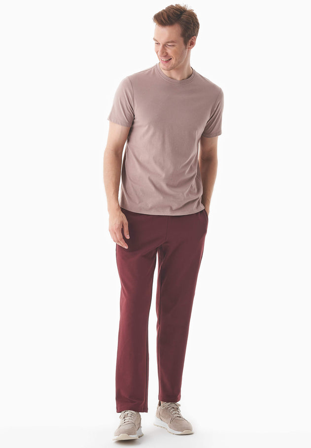 Poyraz Light Organic Cotton Sweatpants Bordeaux