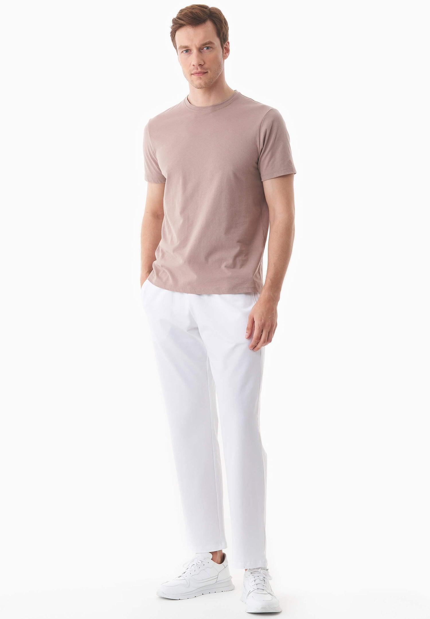 Poyraz Light Organic Cotton Sweatpants White
