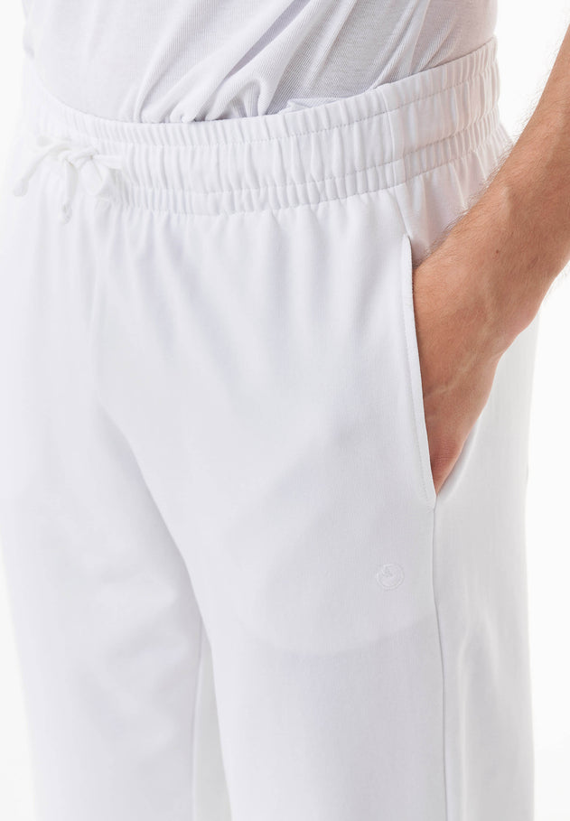Poyraz Light Organic Cotton Sweatpants White