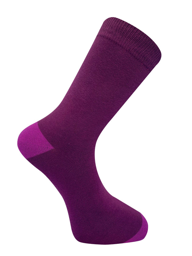 Punchy GOTS Organic Cotton Socks Purple