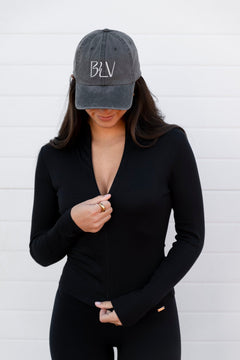 BLV Cap Logo Black