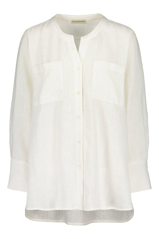 Nauvo Linen Shirt White