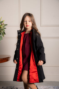 Raven Red Kids' Raincoat Black