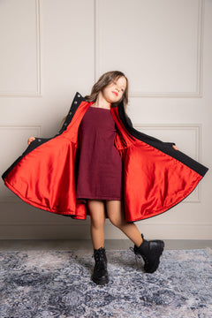 Raven Red Kids' Raincoat Black