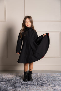 Raven Red Kids' Raincoat Black