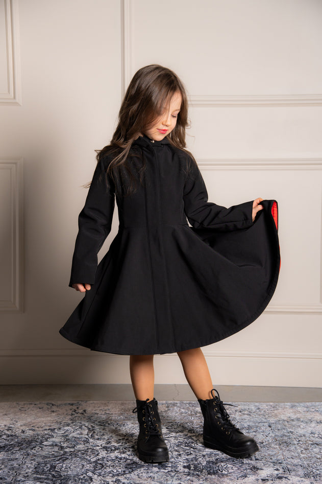 Raven Red Kids' Raincoat Black