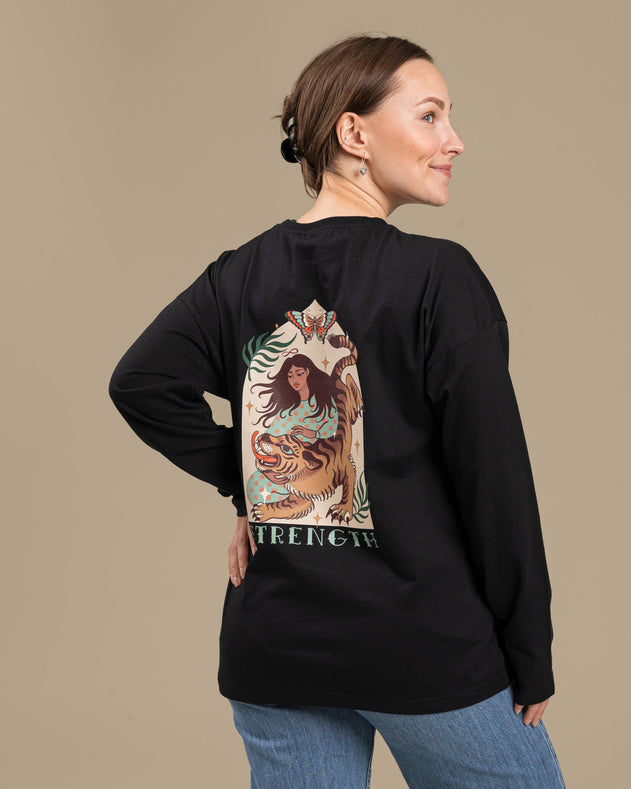Long Sleeve T-Shirt Strength Black