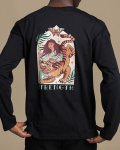 Long Sleeve T-Shirt Strength Black