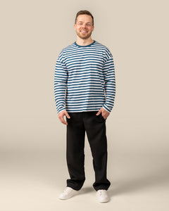 Long Sleeved T-Shirt Petrol Stripes