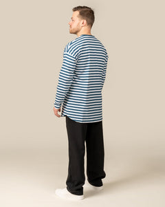 Long Sleeve T-Shirt Petrol Stripe