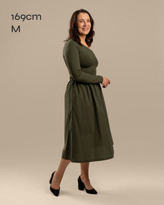Poplin Skirt Khaki