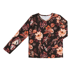 Kids' Basic Print Shirt Harvest Poppies Red