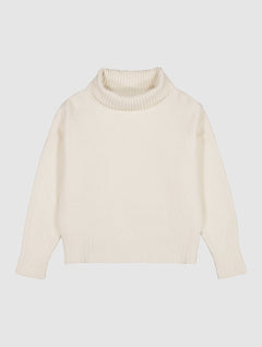 Asta Turtleneck Sweater Birch White