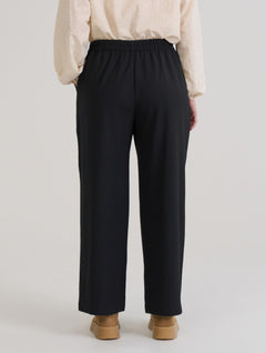 Elvi Wool Blend Pants Black