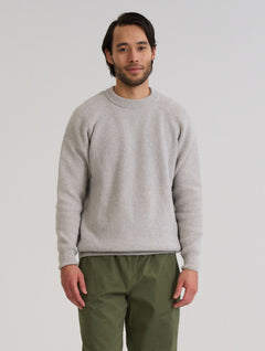 Kuohu Heavy Wool Sweater Marble Grey