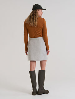 Sanni Wool Skirt Marble Grey