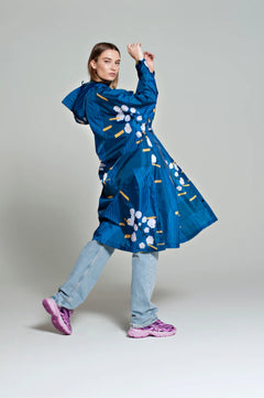 Japanese Blossom Rain Poncho
