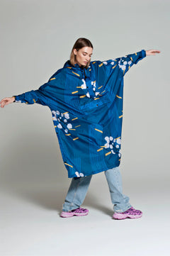 Japanese Blossom Rain Poncho